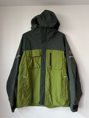 Timberland Ecoriginal Waterproof DryVent Hooded Rain Jacket Mens Size Large